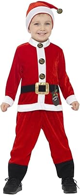 Costume de père noël smiffy kids rouge blanc petit 4-6 ans)