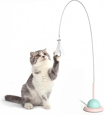 Jouets en plumes pour chats, bâton pour chat avec ventouse puissante, plumes et cloches, jouets pour chats détachables, bâtons interactifs pour que les chats puissent faire de l'exercice et jouer à l'intérieur, plus de 90 cm de long pour que les chats puissent jouer avec. DIAYTAR COTE D'IVOIRE est plus qu'une boutique en ligne, c'est une expérience de shopping innovante et divertissante. Nous nous engageons à vous offrir les dernières tendances et les produits les plus populaires, ainsi que des promotions et des offres spéciales pour vous faire économiser de l'argent.