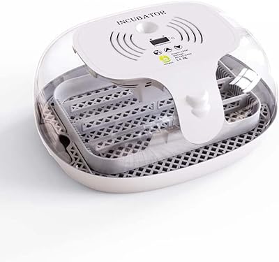 Incubateur d'oeufs aerio pour l'éclosion avec lumière led testeur d'oeufs automatique avec couvercle