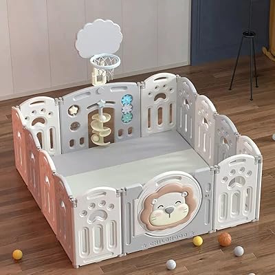 Clôture de sécurité pour parc pour bébé nano classic à 14 panneaux