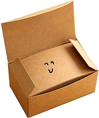 100 pièces cartes en papier kraft vierges carte de mot carte de message
