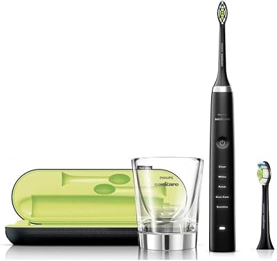 Brosse à dents électrique sonique philips sonicare diamondclean - noir, hx 9352/04