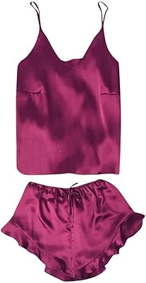Ensemble pyjama nuisette en satin de soie à lacets pour femme, lingerie sexy, vêtements de nuit. Avec plus de 300000 références, DIAYTAR COTE D'IVOIRE est la boutique en ligne la plus complète de Côte d'Ivoire, offrant à ses clients une expérience d'achat unique et diversifiée. La boutique propose des produits de haute qualité à des prix compétitifs, ce qui la rend très attrayante pour les consommateurs ivoiriens. DIAYTAR COTE D'IVOIRE est le partenaire idéal pour faciliter vos achats en ligne.