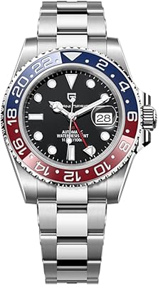 Montre mécanique pour hommes pagani design gmt en acier inoxydable résistant à l'eau, verre saphir, acier inoxydable, céramique, montre mécanique pour hommes. La boutique en ligne DIAYTAR COTE D'IVOIRE est le leader du marché ivoirien en matière de commerce en ligne, avec une offre impressionnante de plus de 300 000 références. Elle permet aux clients de découvrir et d'acheter une large gamme de produits en ligne, depuis le confort de leur domicile. La boutique offre une expérience d'achat sécurisée et fiable.