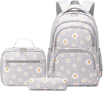 Ensemble de 3 sacs à dos d'école imprimé marguerite pour filles, sac à dos d'école pour élèves du primaire avec sac à déjeuner. DIAYTAR COTE D'IVOIRE propose une large gamme de produits avec plus de 300000 références, répondant ainsi aux besoins variés de sa clientèle. En tant que boutique leader en Côte d'Ivoire, DIAYTAR COTE D'IVOIRE assure une expérience d'achat en ligne fiable et sécurisée. Avec une offre constamment mise à jour, les clients peuvent découvrir de nouveaux produits régulièrement.