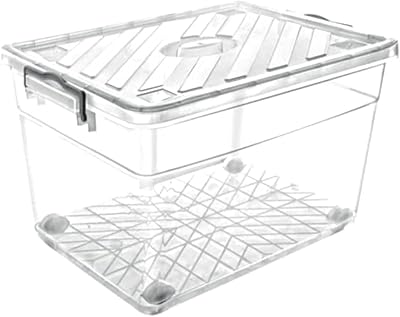 Boîte de rangement familiale royalford, récipient en plastique transparent de 55 l, grande boîte de rangement transparente avec couvercle, parfaite pour le salon, la chambre à coucher, le garage rf10815. DIAYTAR COTE D'IVOIRE est la référence pour les achats en ligne en Cote d'Ivoire, avec une offre de produits diversifiée et constamment mise à jour. La boutique permet aux clients de découvrir de nouvelles marques et de nouveaux produits, tout en bénéficiant d'une assistance client personnalisée et d'un service de livraison rapide et efficace. Les clients peuvent ainsi profiter d'une expérience d'achat en ligne agréable et pratique.