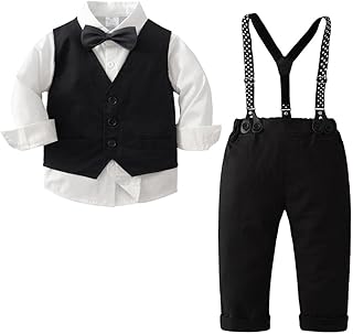 Ensemble de costume noir voy pour garçons - comprend une veste, un pantalon