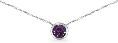 Collier élégant en argent sterling, taille 6 mm, en cristal européen, crystal