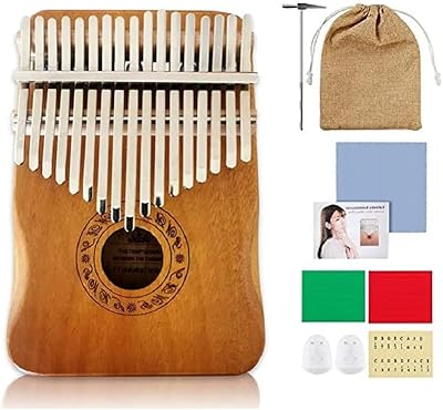Kalimba marimba 17 touches, piano à pouce mbira portable avec sac de transport
