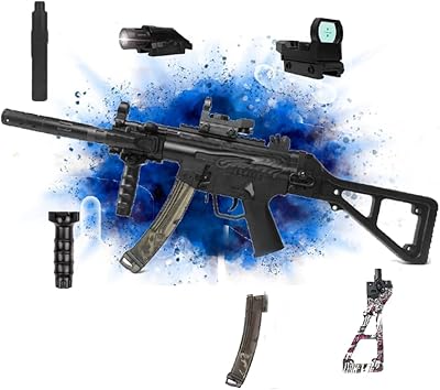Pistolet jouet électrique castle mp5k, lanceur de balle rechargeable pour garçons - jouets