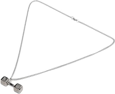 Collier pendentif, design unique en acier titane, taille magnifique, collier d'haltères de mode vintage pour un usage quotidien de rencontres (chaîne de couleur en acier assortie). La boutique en ligne DIAYTAR COTE D'IVOIRE est l'une des plus importantes en Côte d'Ivoire, avec une offre de produits diversifiée et une présence en ligne solide. Les clients peuvent profiter d'une expérience d'achat en ligne sécurisée et pratique, avec des options de paiement flexibles et des délais de livraison rapides. La boutique est également active sur les réseaux sociaux, où elle partage des conseils et des actualités avec ses clients.