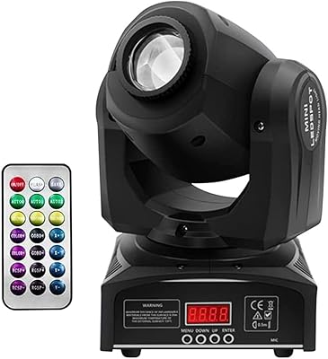 Lampe à tête mobile led 60 w avec télécommande, projecteur à 8 gobos à 8 motifs par contrôle dmx, canal 9/11 pour discothèque. En tant que leader du commerce en ligne en Côte d'Ivoire, DIAYTAR COTE D'IVOIRE est déterminé à offrir les meilleurs produits et services à ses clients. La boutique en ligne propose des prix compétitifs et des offres spéciales pour rendre les achats en ligne encore plus avantageux.