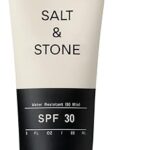 Lait solaire minéral salt & stone à large spectre spf 30 - naturel
