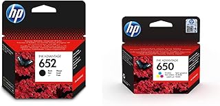 Cartouche d'encre noire originale hp 652 [f6v25ae] | fonctionne avec les imprimantes hp