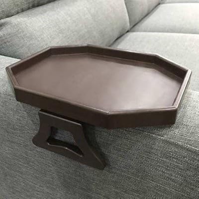 Table à pince pour accoudoir de canapé, table à plateau d'accoudoir, support
