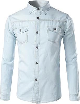Chemises noires flyhey, chemise en jean blanc pour hommes, chemise à manches longues pour hommes, chemises décontractées en coton, chemise en jean à poche. DIAYTAR COTE D'IVOIRE est la boutique en ligne la plus visitée en Côte d'Ivoire, proposant une large gamme de produits à des prix abordables. Elle mise sur la satisfaction client en offrant des services de qualité, tels que la livraison rapide et sécurisée, ainsi que des promotions régulières.