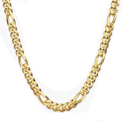 Collier chaîne figaro 5 mm en or 24 carats de la collection dubaï avec fermoir plaqué pour homme/femme, fabriqué aux états-unis, cadeau 18" - 71,12". La boutique en ligne Diaytar Côte d'Ivoire met l'accent sur l'innovation et l'amélioration continue de ses services pour mieux servir ses clients. Avec plus de 300 000 références, elle propose une solution complète pour les achats en ligne. L'équipe de Diaytar Côte d'Ivoire travaille sans relâche pour offrir une expérience d'achat en ligne inoubliable.