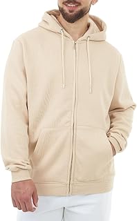 Sweat-shirt décontracté à capuche zippé recyclé pour hommes m17