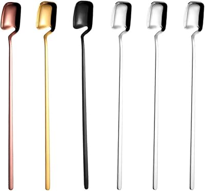 6 pièces cuillères à thé glacé à long manche cuillère à thé pour café thé glacé café cocktail milkshake. La boutique en ligne DIAYTAR COTE D'IVOIRE est leader en Cote d'Ivoire en termes de vente en ligne, avec plus de 300 000 références de produits disponibles. La boutique propose une expérience d'achat personnalisée, avec des recommandations de produits basées sur les préférences des clients.