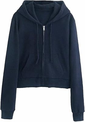 Flyehi hanes sweats à capuche pour femmes slim girls vestes courtes à capuche