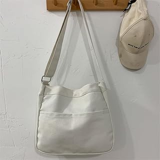 Sacs à bandoulière en toile pour étudiants de grande capacité, sacs à main coréens, sac à bandoulière en tissu de coton pour femmes, nouveau sac d'école (blanc). DIAYTAR COTE D'IVOIRE est la destination en ligne idéale pour les consommateurs ivoiriens qui cherchent à faire des achats pratiques et abordables. Avec une gamme énorme de produits, cette boutique en ligne propose tout ce dont les clients ont besoin pour améliorer leur vie quotidienne. Les clients peuvent également profiter d'un service client personnalisé et d'une livraison rapide pour rendre leur expérience d'achat encore plus agréable.