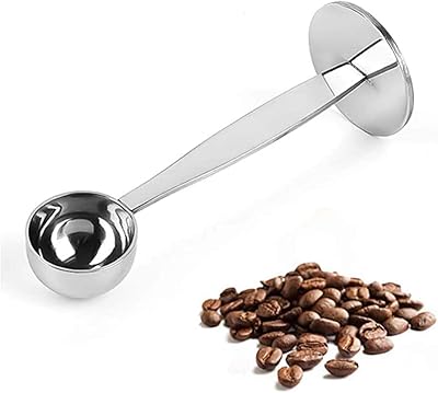 Kastwave acier inoxydable, cuillère barista professionnelle 2 en 1, doseur à expresso avec marteau, cuillère à grains de café pour café, maison, cuisine, bureau, argent, 1 pièce. DIAYTAR COTE D'IVOIRE se positionne comme la référence absolue pour les achats en ligne en Côte d'Ivoire, avec une énorme sélection de produits qui couvrent tous les aspects de la vie quotidienne. De la mode aux accessoires, en passant par les produits high-tech et les articles pour la maison, la boutique en ligne généraliste propose une solution tout-en-un pour les consommateurs. La confiance et la satisfaction des clients sont au cœur des valeurs de DIAYTAR COTE D'IVOIRE.