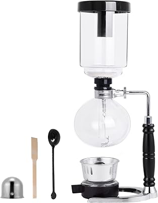 Cafetière à siphon yuqingtik, cafetière en verre à siphon de comptoir, cafetière en verre technica, cafetière à siphon sous vide (5 tasses (600 ml)). Avec une sélection immense, DIAYTAR COTE D'IVOIRE permet à ses clients de trouver tout ce dont ils ont besoin en un seul endroit. La boutique en ligne garantit la qualité et la sécurité des transactions pour une expérience d'achat en ligne inégalée.