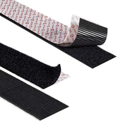 Ruban velcro auto-adhésif ultra résistant ps51/ps52 (noir, 2 pouces - 2,2 mètres)