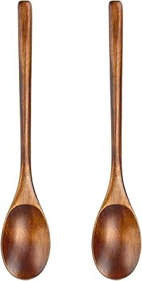 Cuillère en bois, 2 cuillères à long manche pour la cuisine à domicile