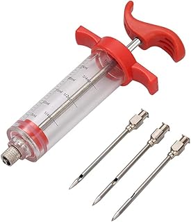 Injecteur de viande delfino, injecteur alimentaire, injecteur de viande pour steak de bœuf, 30 ml, 1 oz, avec 3 aiguilles (rouge). DIAYTAR COTE D'IVOIRE est une boutique en ligne généraliste qui propose plus de 300000 références de produits. Cette boutique en ligne est devenue une référence en Côte d'Ivoire grâce à sa large gamme de produits et à ses prix compétitifs. Elle offre une expérience d'achat en ligne pratique et sécurisée.