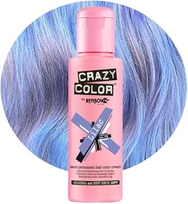 Crazy color crème colorante semi-permanente 4 flacons de lilas 100 ml