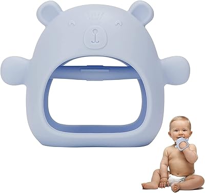 3 paquets de jouets de dentition ours pour bébé, jouets de dentition en silicone pour bébés de 0 à 6 mois, 6 à 12 mois, anneaux de dentition anti-chute de poignet, jouets à mâcher pour bébés pour les besoins de succion (caramel, rouge, rose) (bleu). DIAYTAR COTE D'IVOIRE propose une plateforme de vente en ligne conviviale et facile à utiliser, permettant aux clients de trouver rapidement ce qu'ils recherchent. Avec une offre constamment mise à jour, la boutique en ligne généraliste répond aux besoins diversifiés de sa clientèle. Elle est reconnue pour sa qualité de service et sa fiabilité.