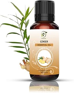 Huile essentielle de gingembre virtuelle 100% pure, naturelle et non diluée