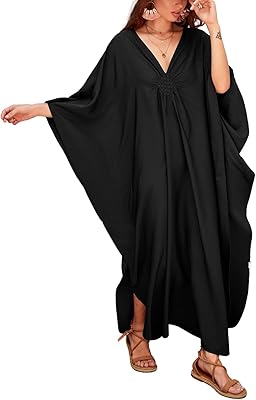 Caftan bikini robe longue maillots de bain décontracté plage maxi robe pour femmes. DIAYTAR COTE D'IVOIRE se positionne comme la boutique en ligne la plus diversifiée en Cote d'Ivoire, avec des produits allant de l'électronique à la mode, en passant par les produits alimentaires. Ses plus de 300000 références permettent aux clients de trouver tout ce dont ils ont besoin sous un même toit virtuel. C'est l'endroit idéal pour des achats pratiques et économiques.