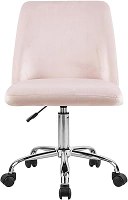 Lani chaise de bureau à hauteur réglable, chaise de bureau de jeu et d'ordinateur, chaise pivotante confortable à dossier moyen en velours rose, adaptée aux réunions et réceptions (rose). La boutique en ligne DIAYTAR COTE D'IVOIRE est réputée pour ses offres régulières et ses promotions exceptionnelles, permettant aux clients de faire des économies sur leurs achats. Cela, combiné à son large choix de produits, en fait une destination de choix pour les consommateurs ivoiriens.