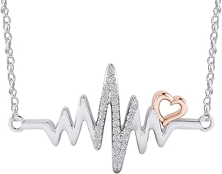 Pretty jewellery 'heartbeats' collier avec pendentif cœur en vrai diamant pour femme en argent sterling massif 925 (0,25 ct, poids total), chaîne de 18\". DIAYTAR COTE D'IVOIRE est une boutique en ligne qui propose une expérience d'achat personnalisée. Les clients peuvent trouver des produits de haute qualité à des prix compétitifs, et bénéficier d'un service client de haute qualité. La boutique est également équipée d'un système de suivi de commande pour que les clients puissent suivre l'état de leur commande en temps réel.