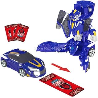Nouveau jouet de voiture de transformation mecards tournant en plastique abs furious, jouet