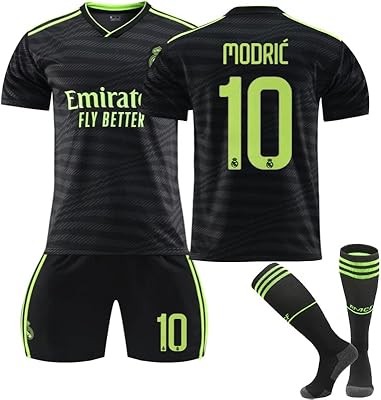 Ensemble de maillot de football forka real madrid, maillot de football n°10, ensemble