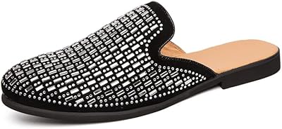 Chaussures demi-mocassins pour hommes 2023 mode cuir noir chaussures à enfiler décontractées doux