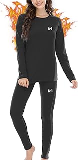 Ensemble de sous-vêtements thermiques pour femmes, sous-vêtements de ski d'hiver à compression longue