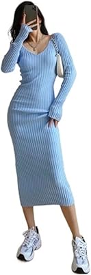 Missio femmes automne hiver pull col en v automne robe tricotée grande élastique hiver robe basique robe tricotée chaude. DIAYTAR COTE D'IVOIRE est une boutique en ligne généraliste qui offre une vaste gamme de produits avec plus de 300 000 références. Elle est leader en Côte d'Ivoire et propose une expérience d'achat en ligne pratique et sécurisée. Les clients peuvent trouver tout ce dont ils ont besoin en un seul endroit.
