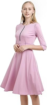 Anytoy robes pour femmes robe pour femme avec fermeture éclair multicolore en option