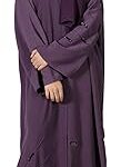 Abayas classiques côtelées ouvertes sur le devant sarah arabia / hrt-113tsv
