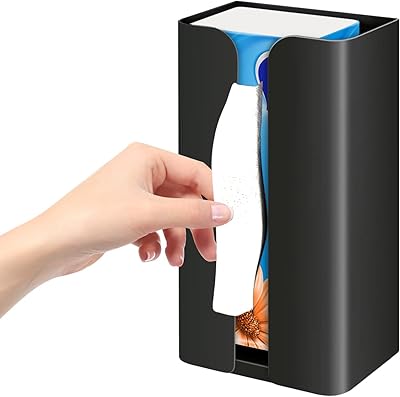 Porte-mouchoirs magnétique et support de sac poubelle de cuisine, polyvalent pour contenir