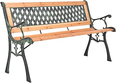 Banc de jardin en bois massif vedexcel, sièges d'extérieur en bois de sapin, meubles de balcon, banc industriel avec dossier en fonte de 116 cm. DIAYTAR COTE D'IVOIRE est la boutique en ligne par excellence en Cote d'Ivoire, avec une offre de produits sans égale. Vous pouvez trouver tout ce qu'il vous faut, des produits pour la maison aux produits pour les loisirs, en passant par les produits pour les enfants et les adultes. La boutique en ligne DIAYTAR COTE D'IVOIRE est votre destination idéale pour faire vos achats en ligne.