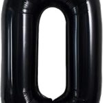 40" grands ballons noirs avec lettre o, ballons géants à l'hélium, grands ballons