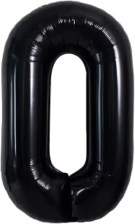 40" grands ballons noirs avec lettre o, ballons géants à l'hélium, grands ballons