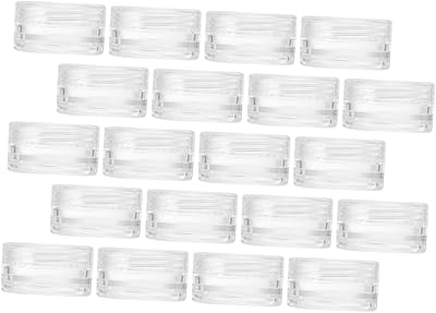 20pcs mossily 20pcs pots de crème de lotion cosmétique récipients d'échantillon blanc récipients