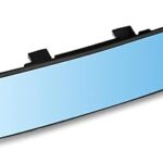 Rétroviseurs de voiture, rétroviseur panoramique grand angle yolite de 12 pouces (bleu)