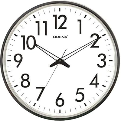 Horloge murale ronde en plastique ajanta oriva